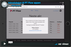 Demo-video av PT Flow-appen